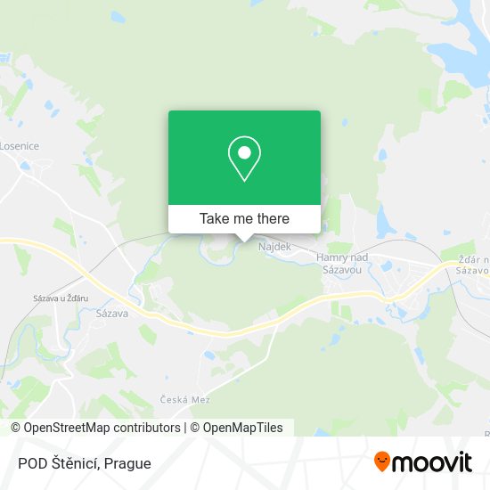 POD Štěnicí map