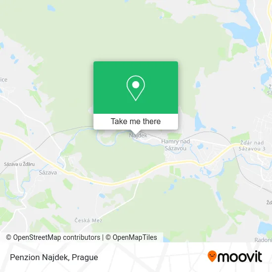 Карта Penzion Najdek