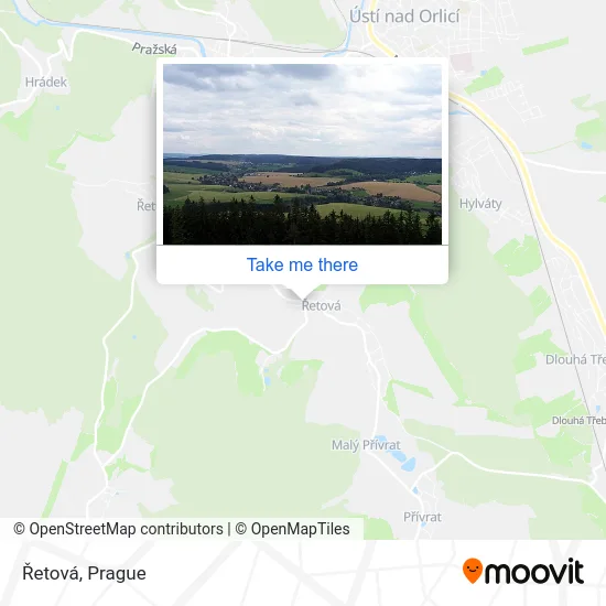 Карта Řetová