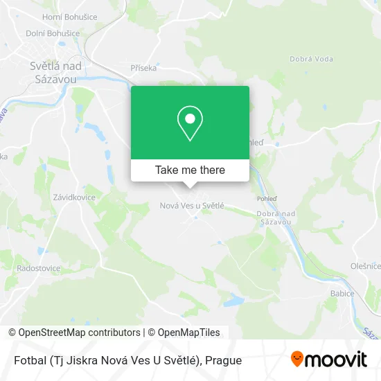 Карта Fotbal (Tj Jiskra Nová Ves U Světlé)