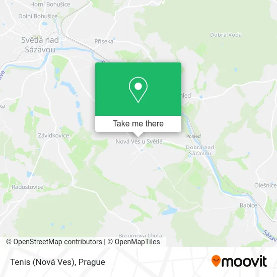 Карта Tenis (Nová Ves)