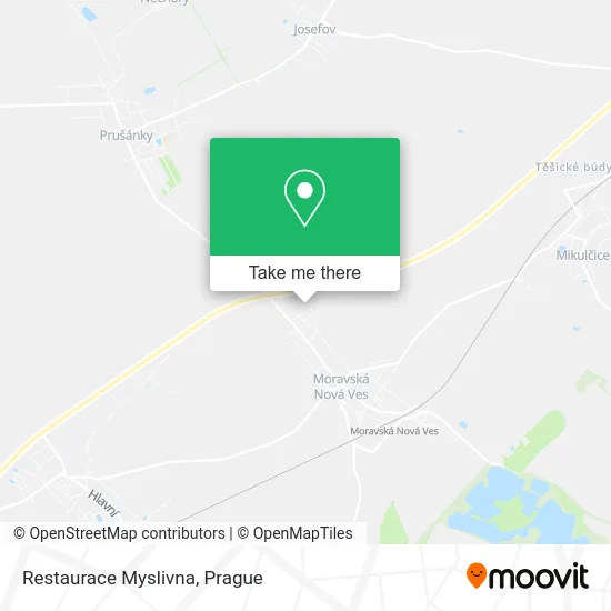 Карта Restaurace Myslivna