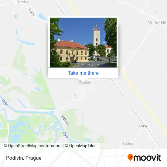 Карта Podivín