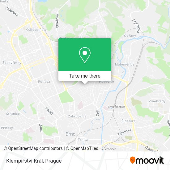 Klempířství Král map