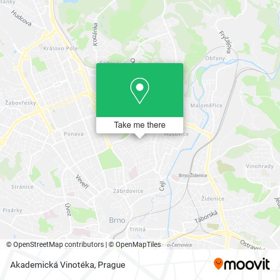 Akademická Vinotéka map