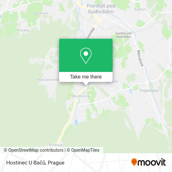 Hostinec U Bačů map