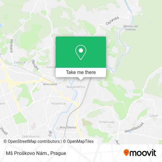 Mš Proškovo Nám. map