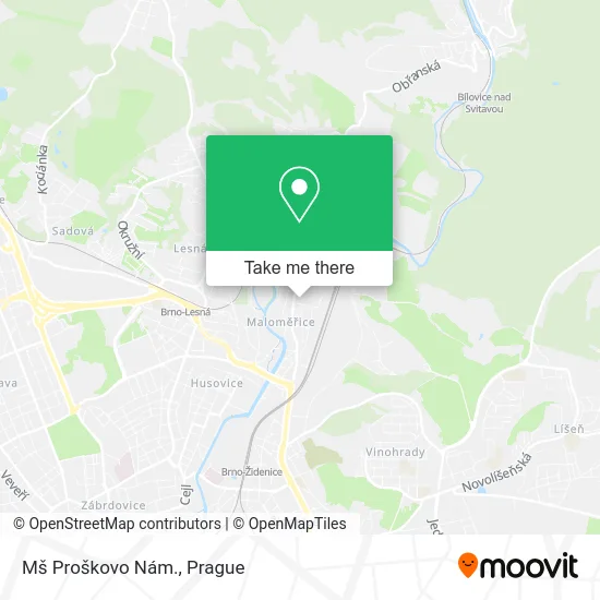 Карта Mš Proškovo Nám.