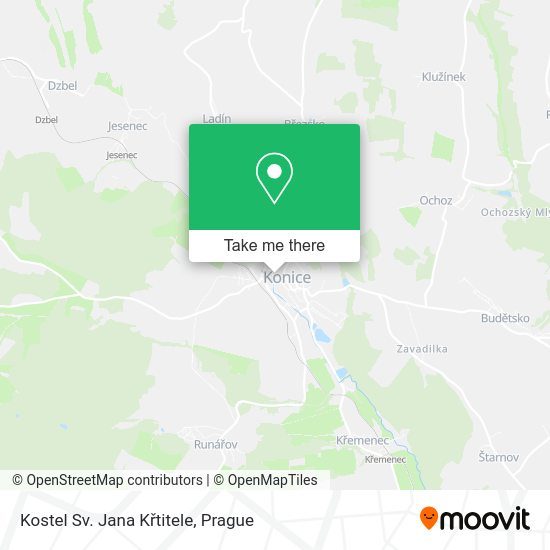 Kostel Sv. Jana Křtitele map