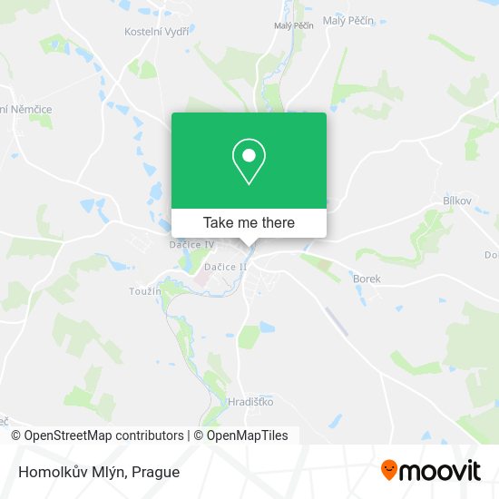 Homolkův Mlýn map