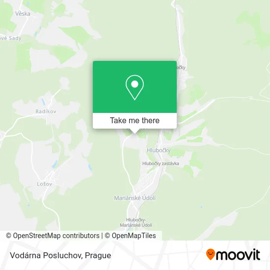 Карта Vodárna Posluchov