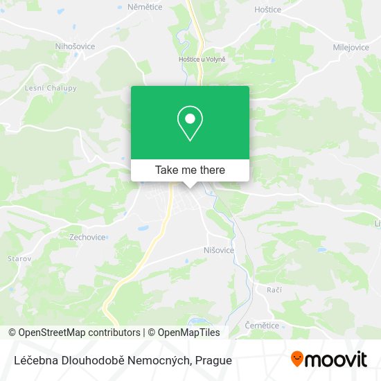 Léčebna Dlouhodobě Nemocných map
