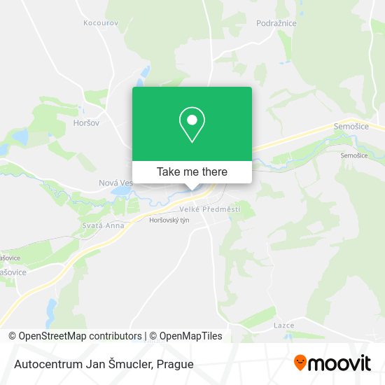 Autocentrum Jan Šmucler map