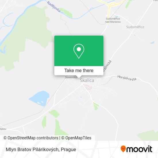 Mlyn Bratov Pilárikových map