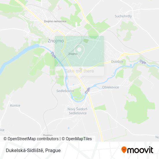 Dukelská-Sídliště map