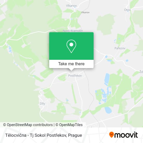 Tělocvična - Tj Sokol Postřekov map