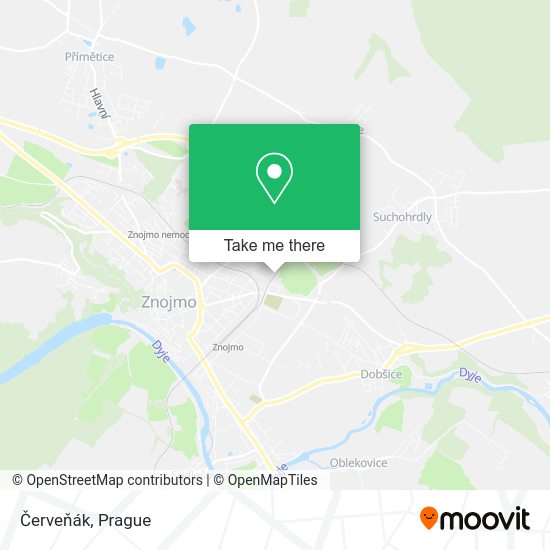 Карта Červeňák