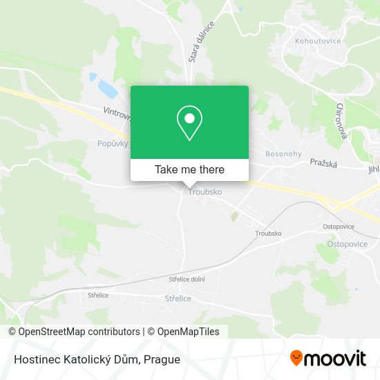 Hostinec Katolický Dům map