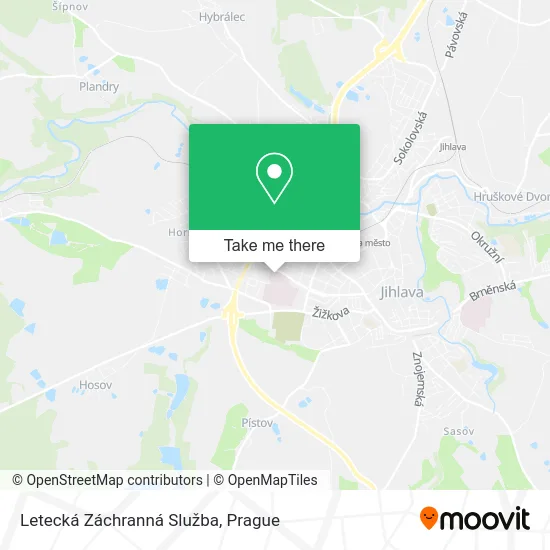 Карта Letecká Záchranná Služba