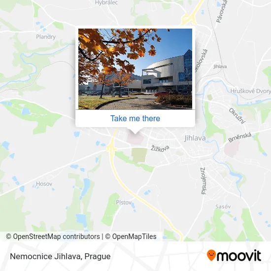 Карта Nemocnice Jihlava