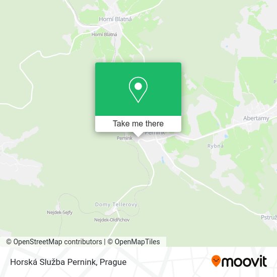 Карта Horská Služba Pernink