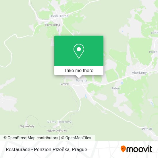 Restaurace - Penzion Plzeňka map