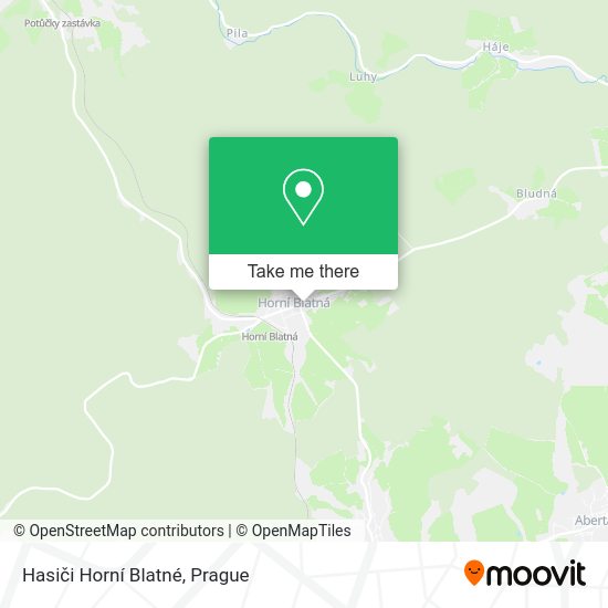 Hasiči Horní Blatné map