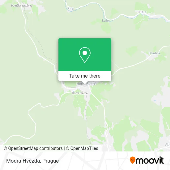 Карта Modrá Hvězda