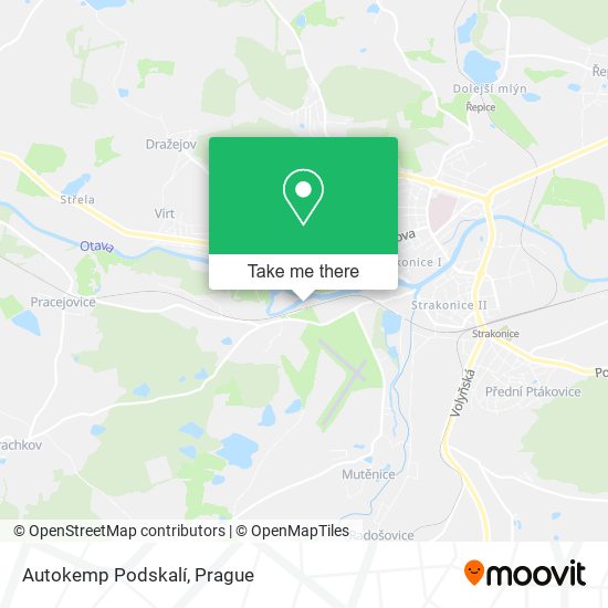 Autokemp Podskalí map