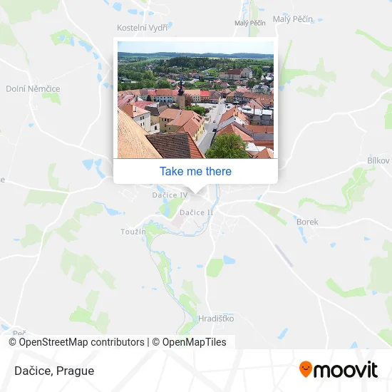 Карта Dačice