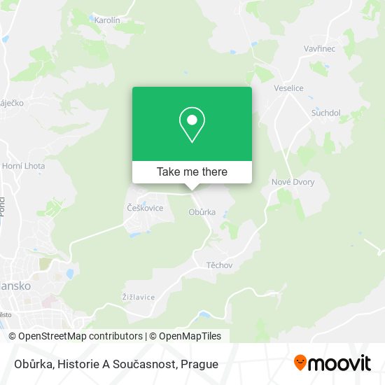 Obůrka, Historie A Současnost map