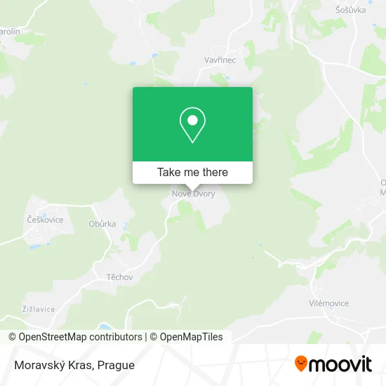 Карта Moravský Kras
