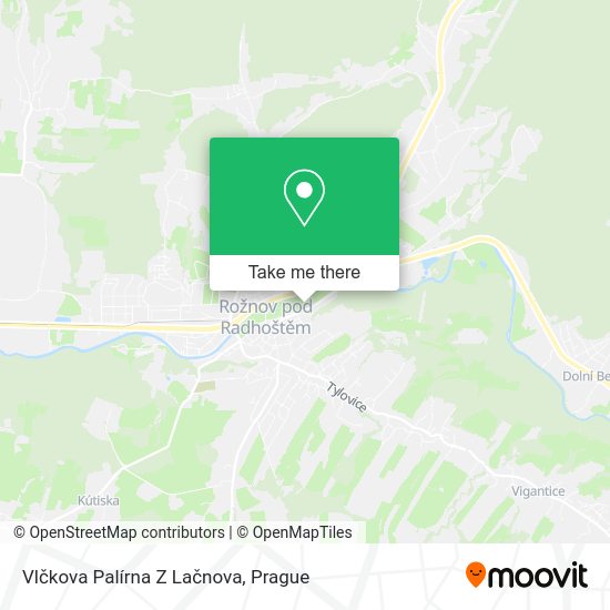 Vlčkova Palírna Z Lačnova map