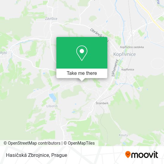 Hasičská Zbrojnice map