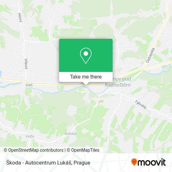 Карта Škoda - Autocentrum Lukáš