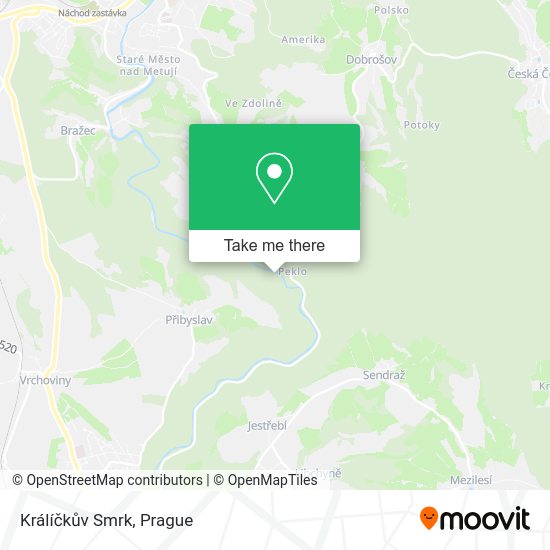 Králíčkův Smrk map