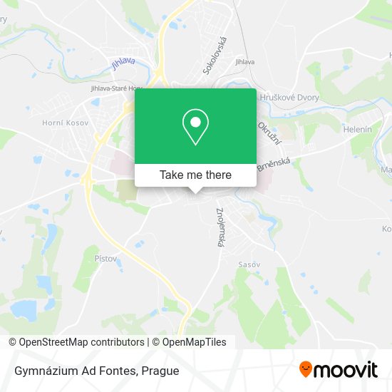 Gymnázium Ad Fontes map