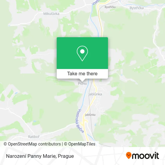 Карта Narození Panny Marie
