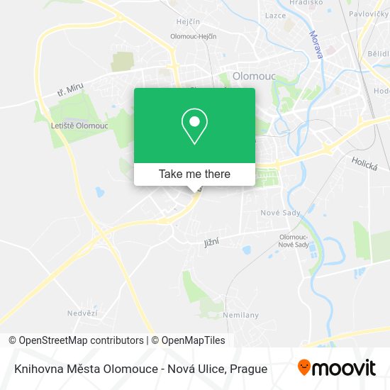 Knihovna Města Olomouce - Nová Ulice map