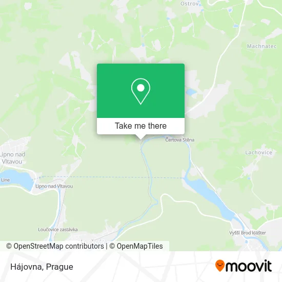 Карта Hájovna