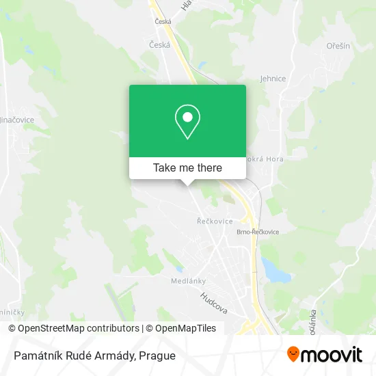 Památník Rudé Armády map