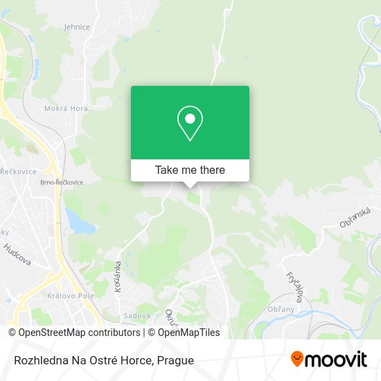 Rozhledna Na Ostré Horce map