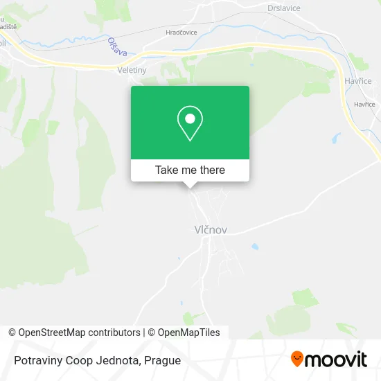 Карта Potraviny Coop Jednota