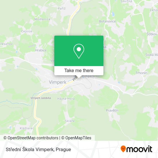 Střední Škola Vimperk map