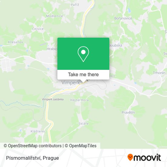 Písmomalířství map