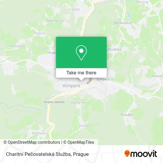 Карта Charitní Pečovatelská Služba