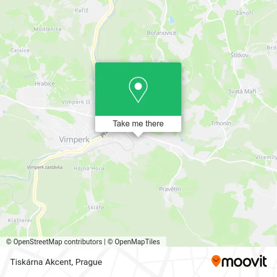 Карта Tiskárna Akcent
