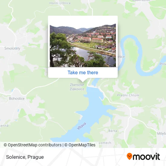 Карта Solenice