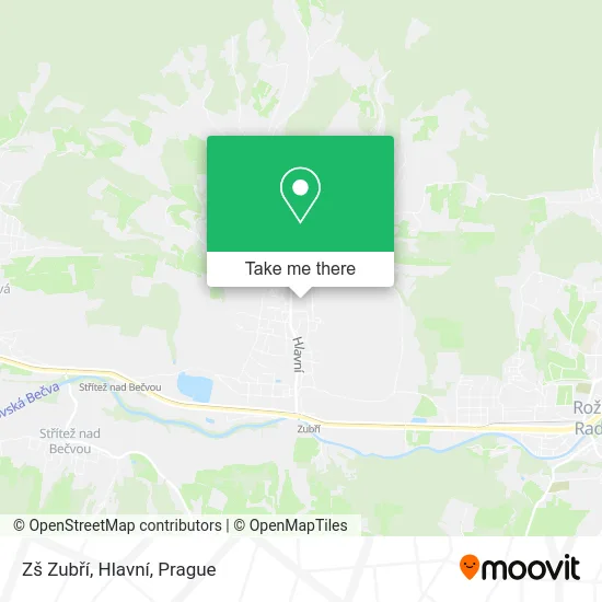 Карта Zš Zubří, Hlavní