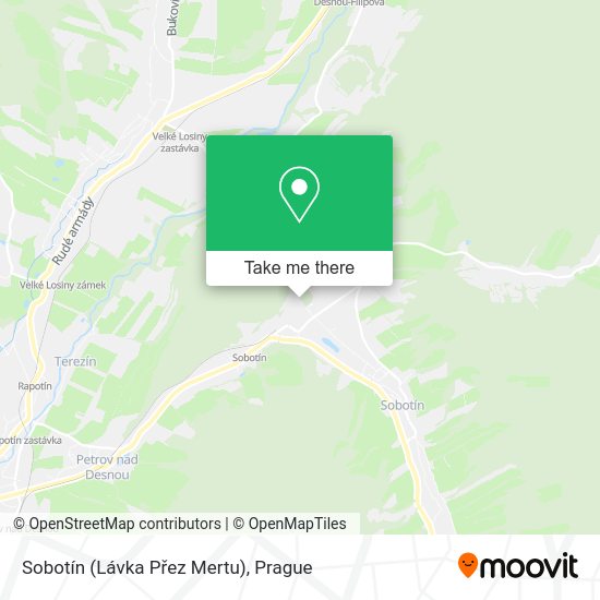 Sobotín (Lávka Přez Mertu) map